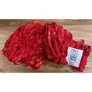 Tahki Yarns Hand Dyed Rayon Red Gold Ribbon 100 Yards